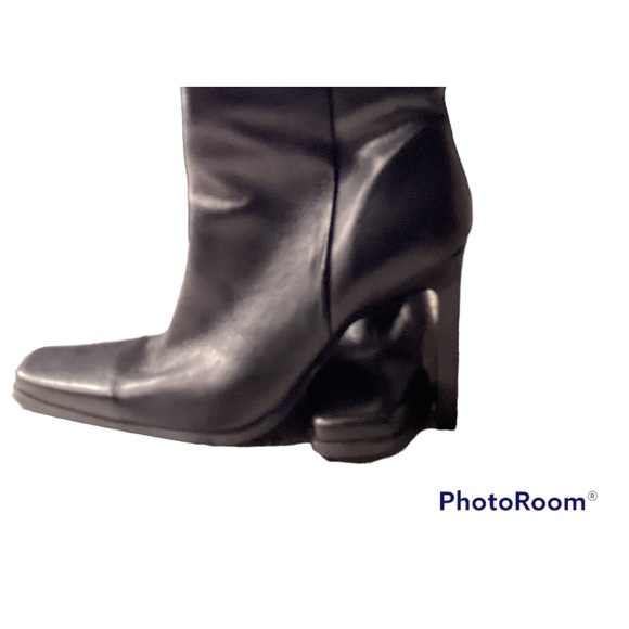 Bene Travoto Genuine Leather 3 Quarter Boot adjustable buckle Olive Green 9 - Picture 2 of 8